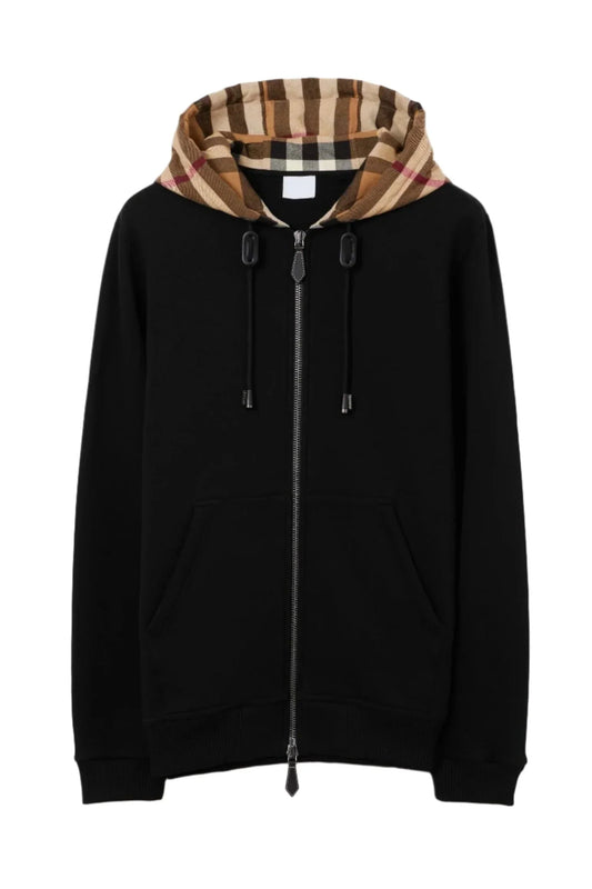 Check Zip Hoodie
