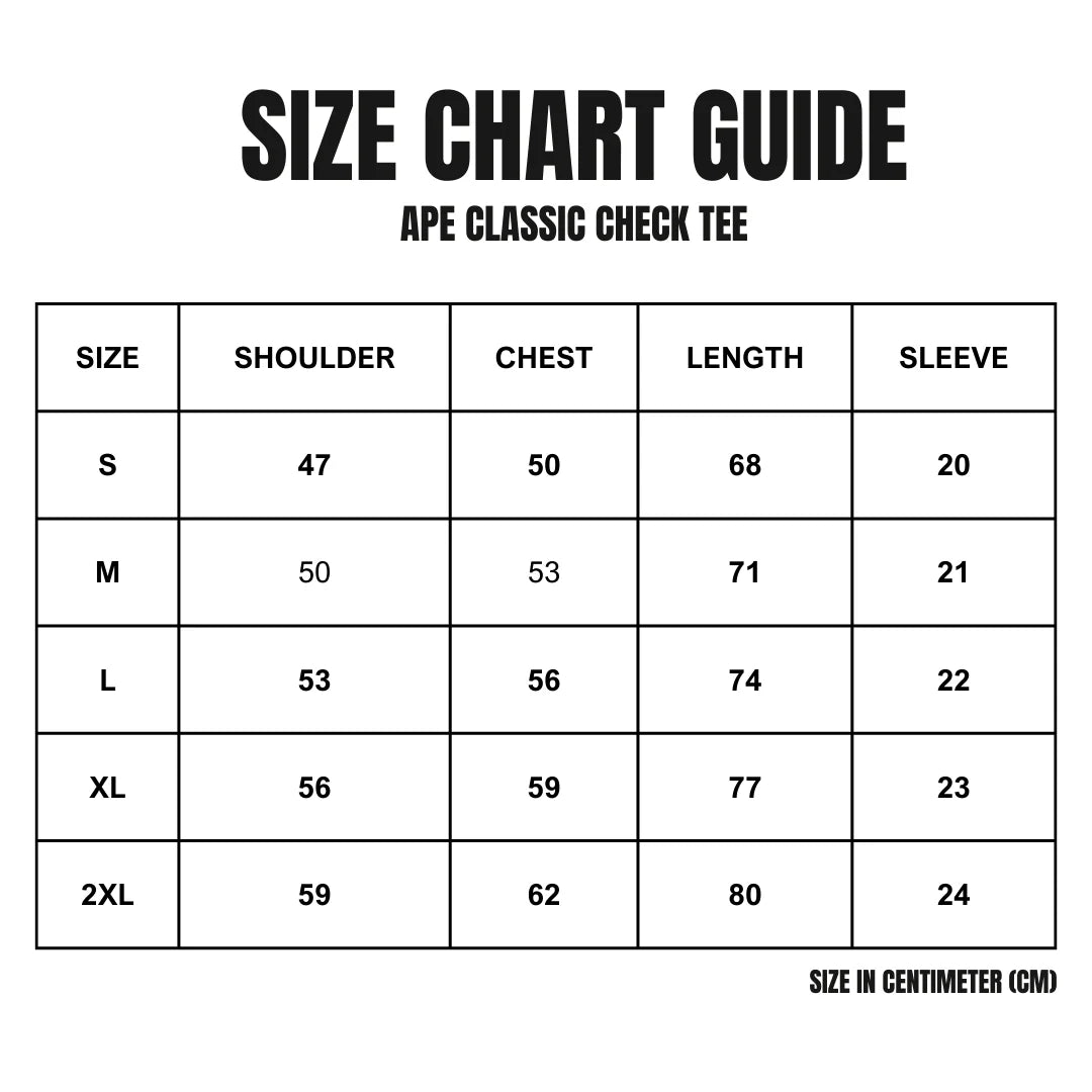 Ape Classic Check Tee
