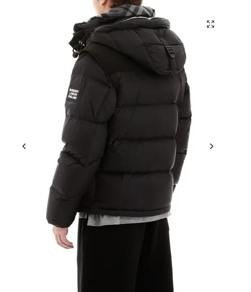 Check Detachable Puffer Jacket