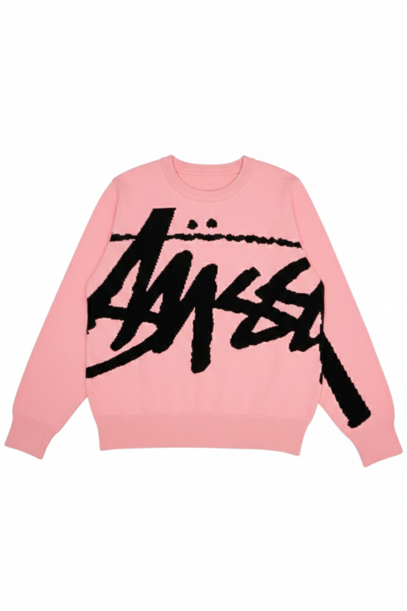Pink Stock Sweater